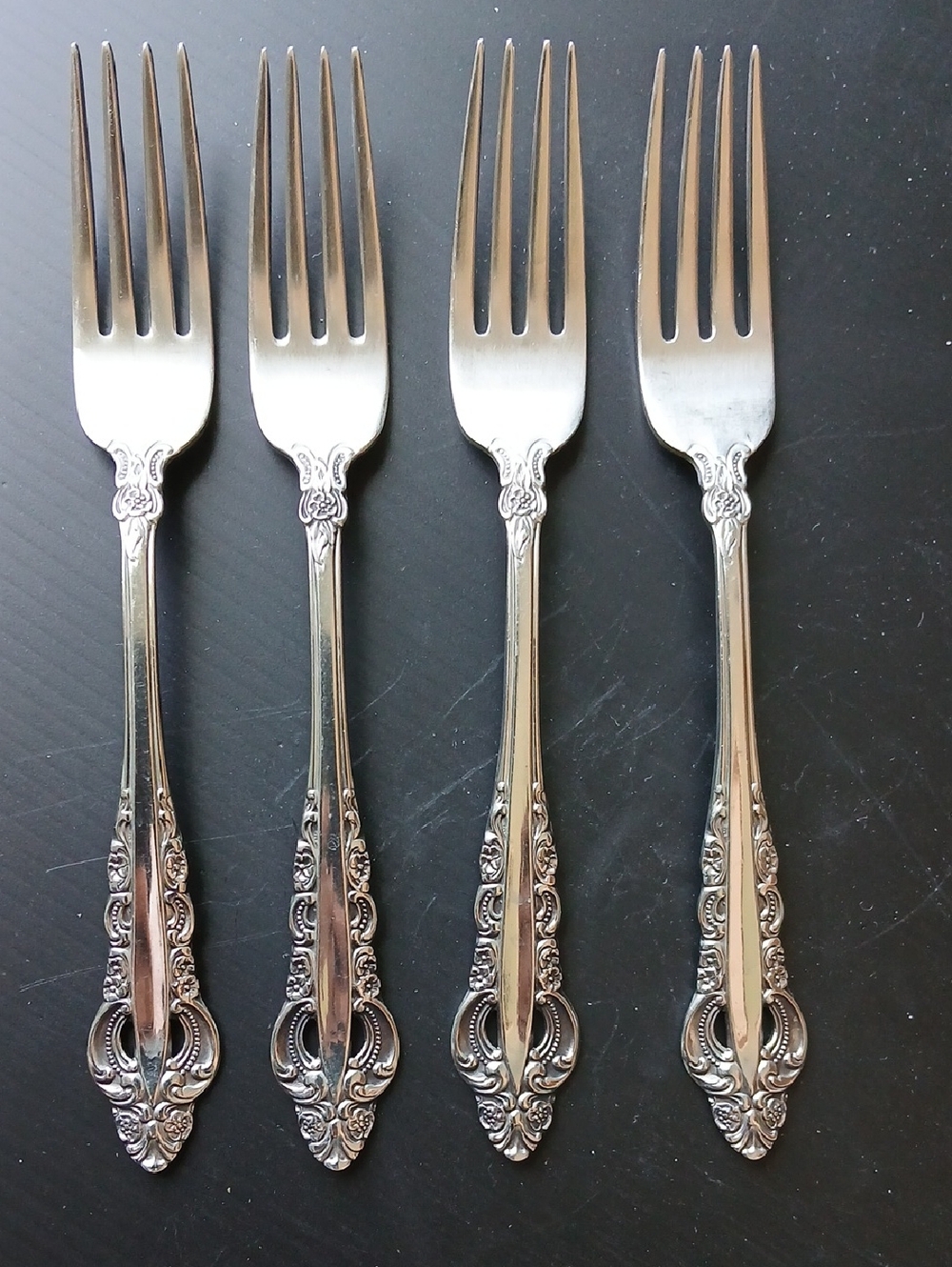Reed & Barton ROYAL MAJESTY 1971 Stainless Steel Flatware Dinner Forks Set of 4
